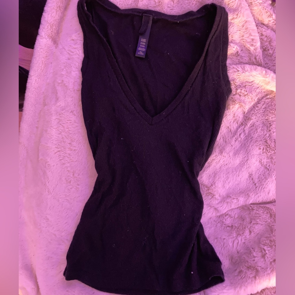 Skims black tank top